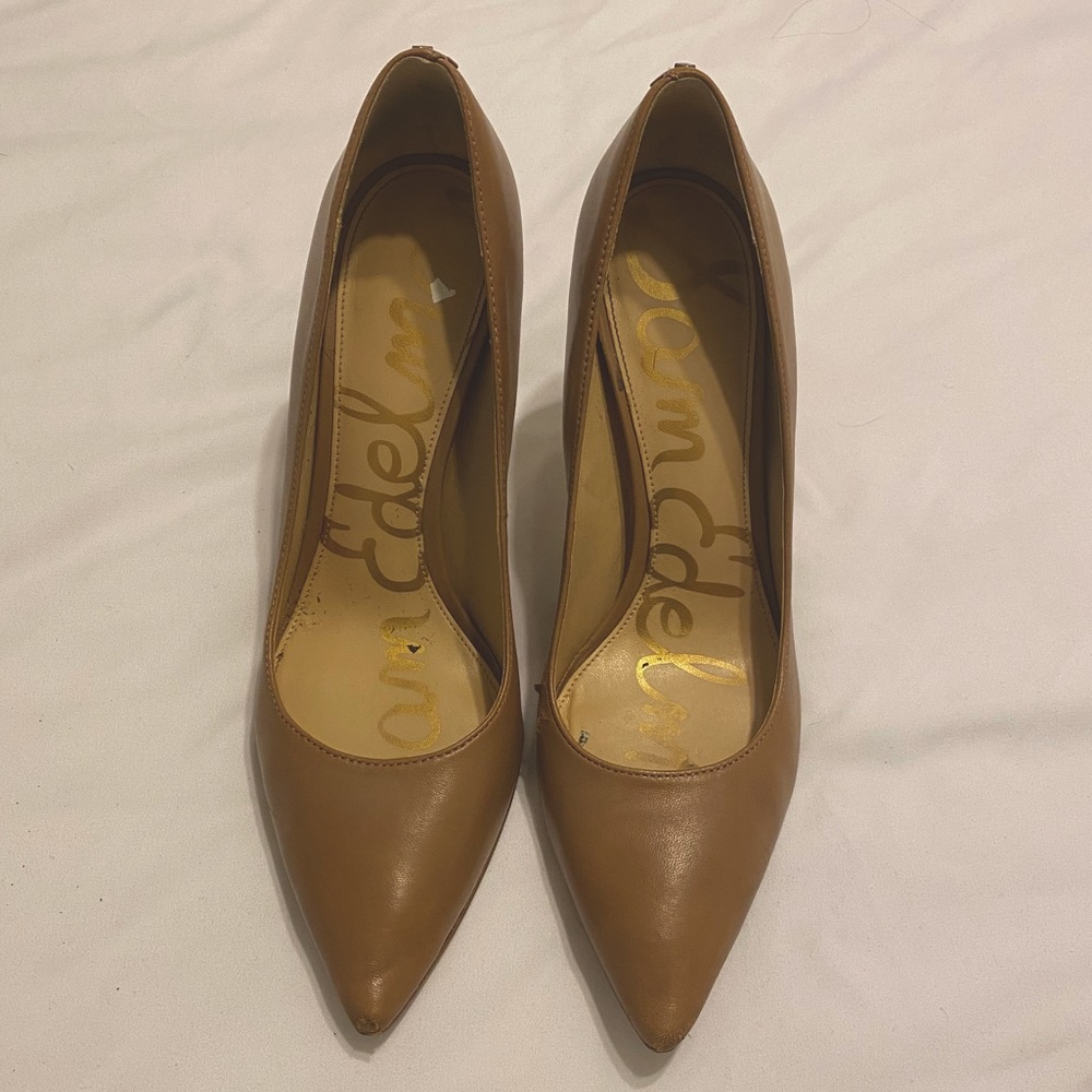 SAM EDELMAN | Hazel Pointed Toe Beige Heel